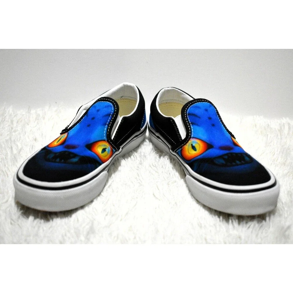 Vans x KPop Demon Hunters Little Kids Classic Slip-On Shoe DERPY Tiger Size 1.5Y